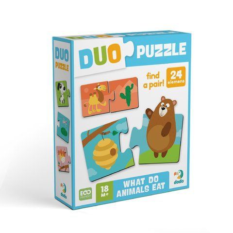 Пазл Dodo DUO Хто що їсть 300691 2381 фото