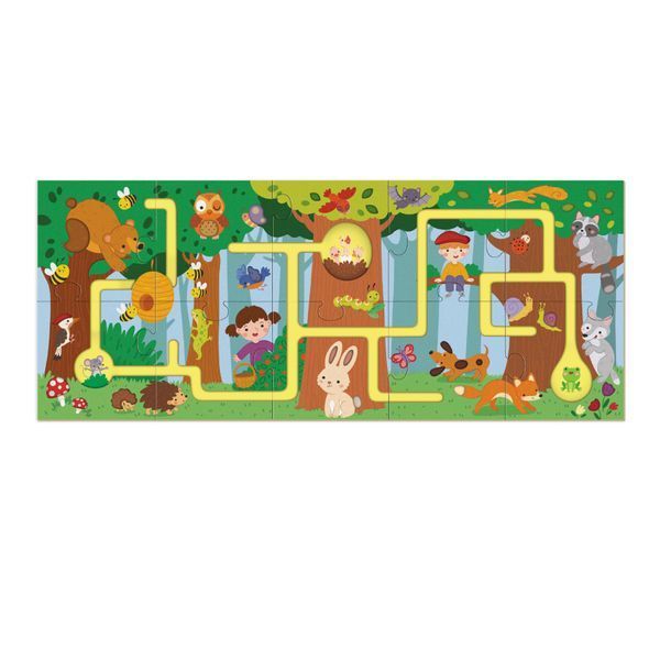 Пазл-лабіринт Dodo Моя мандрівка лісом 300585 1300 фото