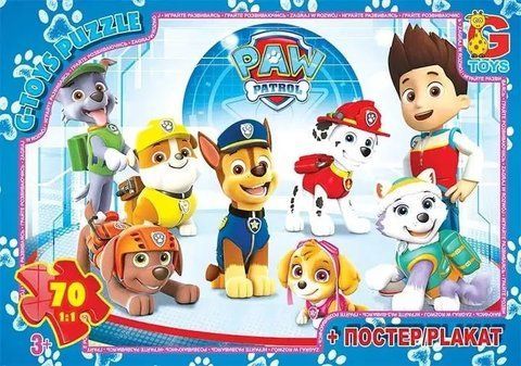 Пазли серії "Paw Patrol" (Щенячий патруль) 70 елементів (PW0884) 2506 фото